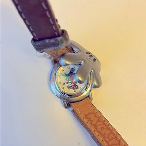 Mickey Watch, with metal glove flip cover purchased in 1990’s.